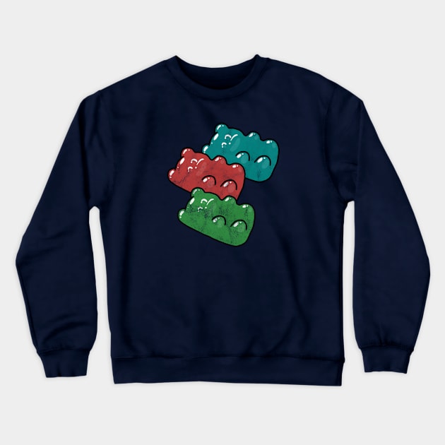 Grin and Gummy Bear It Crewneck Sweatshirt by bunsnbells